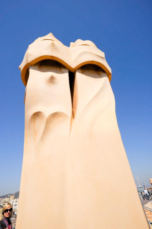 Casa Mila, Paseo de Gracia, Barcelona, CataluÃ±a...