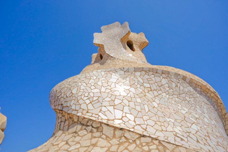 Casa Mila, Paseo de Gracia, Barcelona, CataluÃ±a...