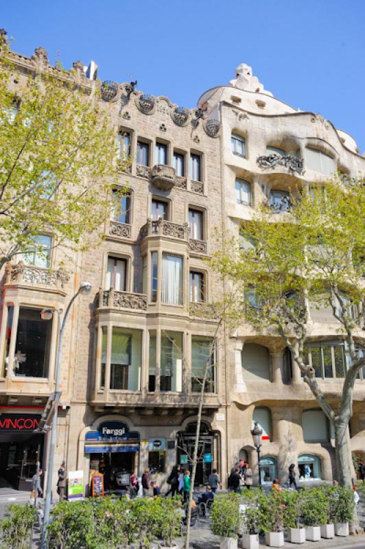 Casa Mila, Paseo de Gracia, Barcelona, CataluÃ±a...