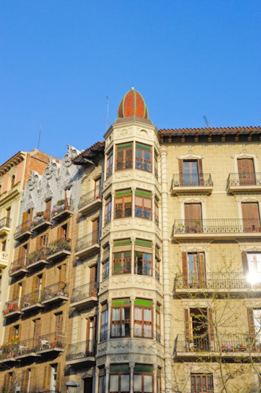 Arquitectura Tradicional, La Rambla, Barcelona, Ca...