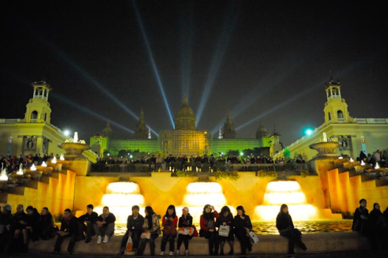 Palacio Nacional, Montjuic, Barcelona, CataluÃ±a...