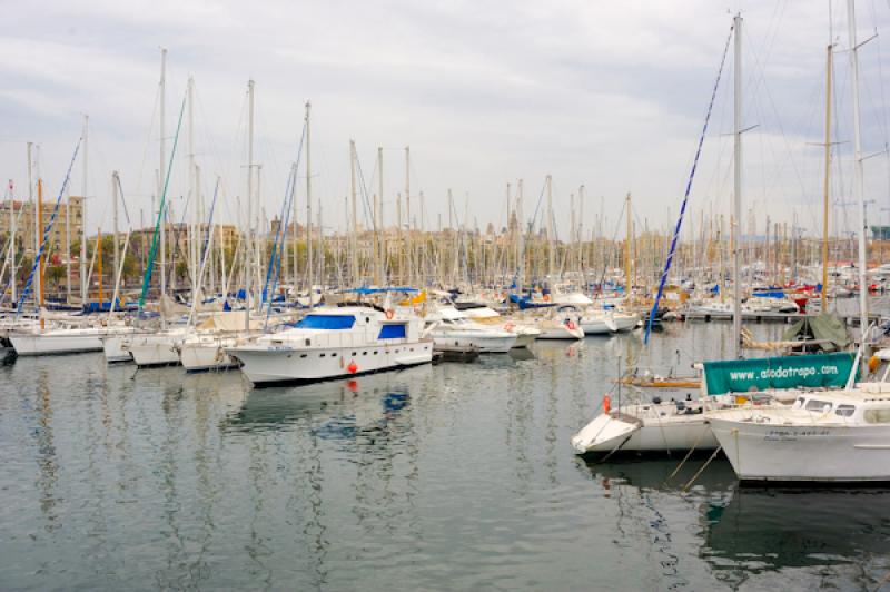 Puerto Deportivo, Port Vell, La Rambla, Barcelona,...