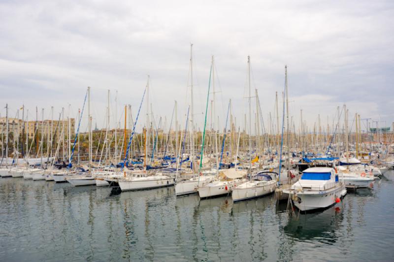 Puerto Deportivo, Port Vell, La Rambla, Barcelona,...