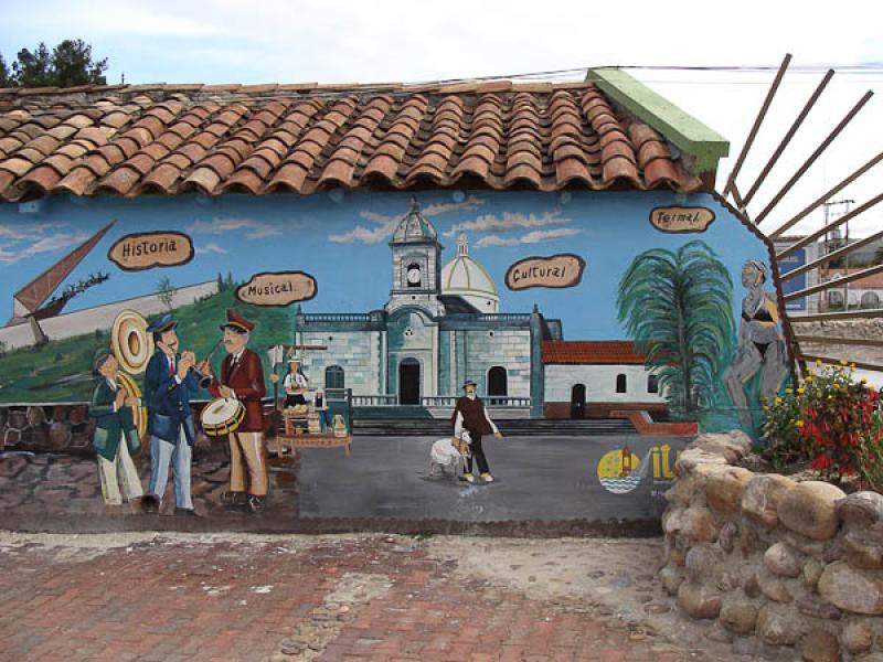 Mural de Paipa, Boyaca, Tunja, Colombia