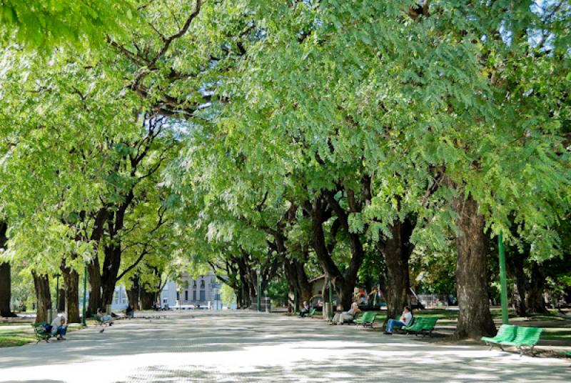 Plaza General San Martin, Retiro, Buenos Aires, Ar...