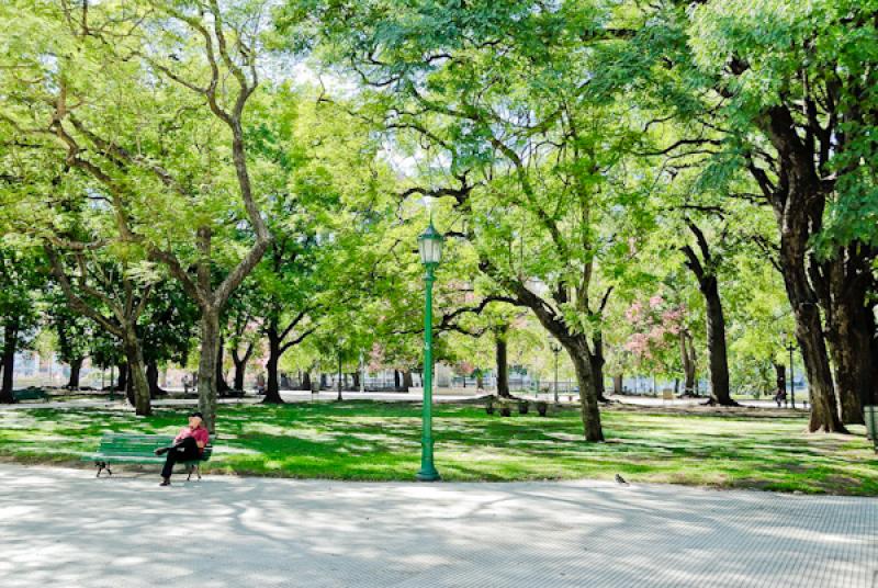 Plaza General San Martin, Retiro, Buenos Aires, Ar...