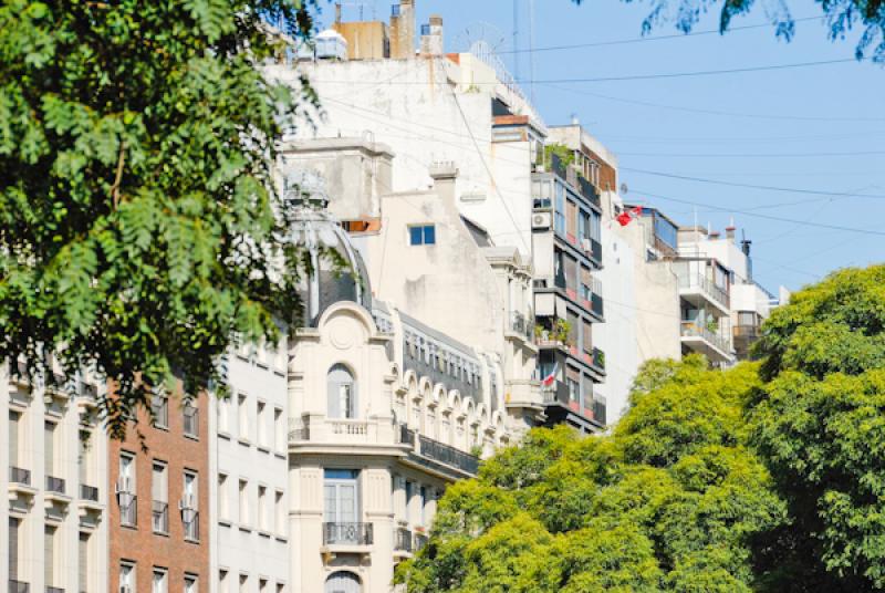 Edificios en Plaza General San Martin, Retiro, Bue...