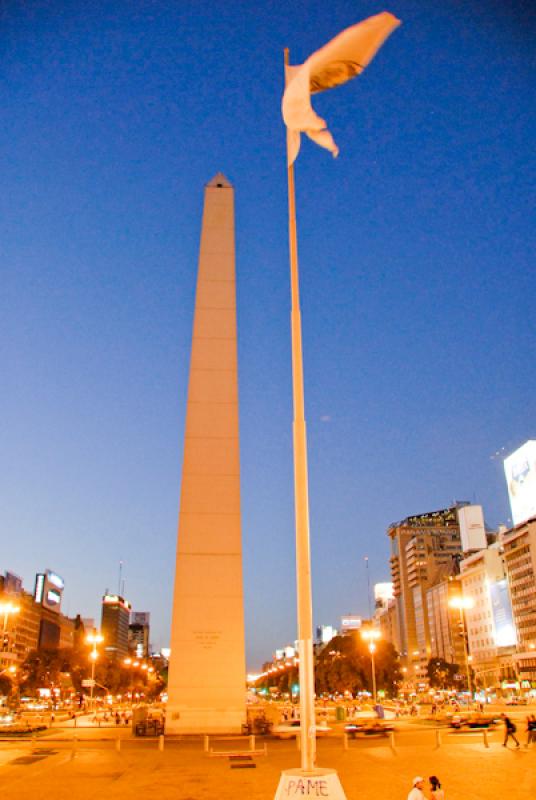 Obelisco de Buenos Aires, Buenos Aires, Argentina,...