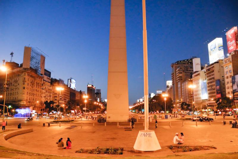 Obelisco de Buenos Aires, Buenos Aires, Argentina,...