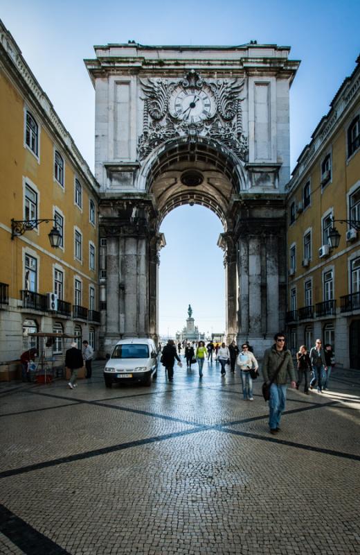 Arco de Rua Augusta, Lisboa, Portugal, Europa Occi...