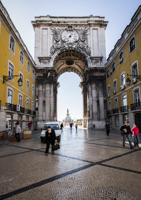 Arco de Rua Augusta, Lisboa, Portugal, Europa Occi...