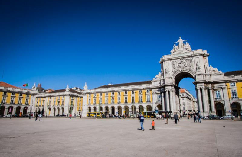 Arco de Rua Augusta, Lisboa, Portugal, Europa Occi...