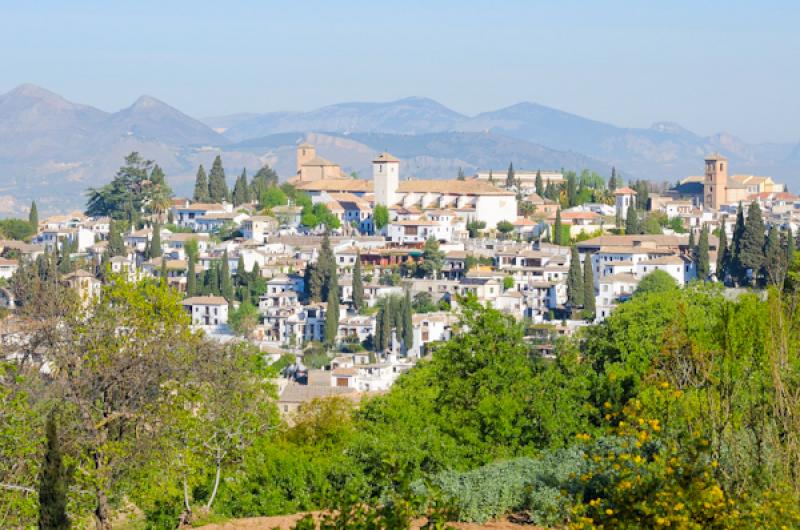 Panoramica de la Ciudad de Granada, Andalucia, Esp...