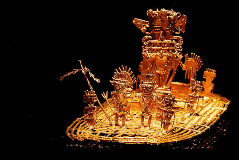 Balsa Muisca, Museo del Oro, Bogota, Cundinamarca,...