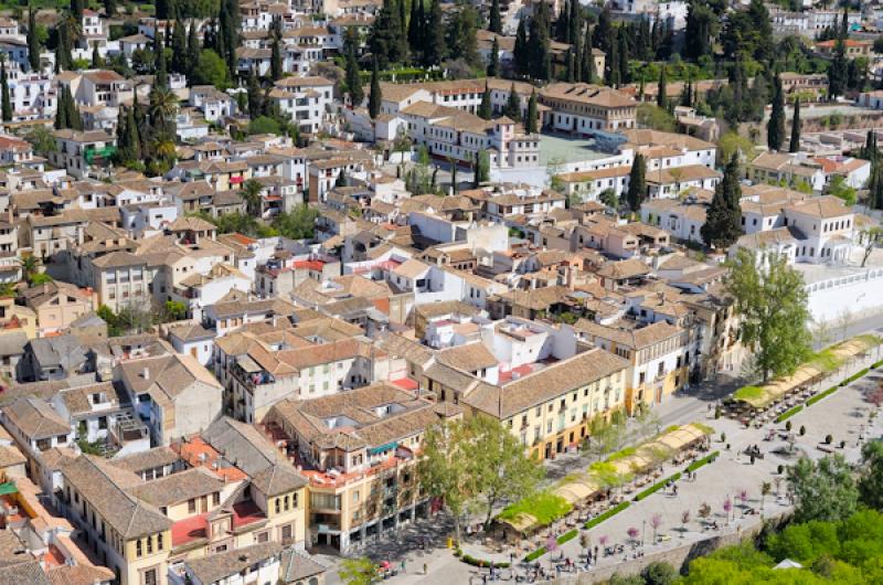 Panoramica de Albaicin, Granada, Andalucia, EspaÃ...