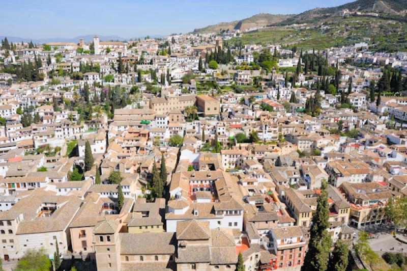 Panoramica de Albaicin, Granada, Andalucia, EspaÃ...