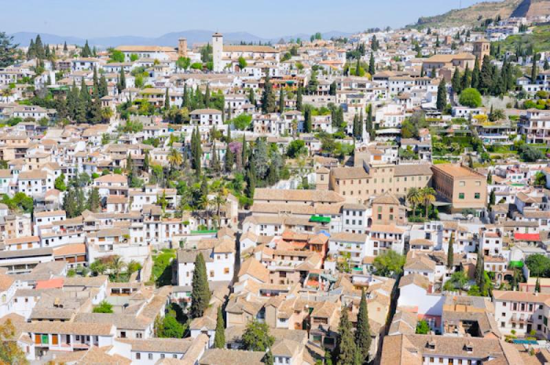 Panoramica de Albaicin, Granada, Andalucia, EspaÃ...