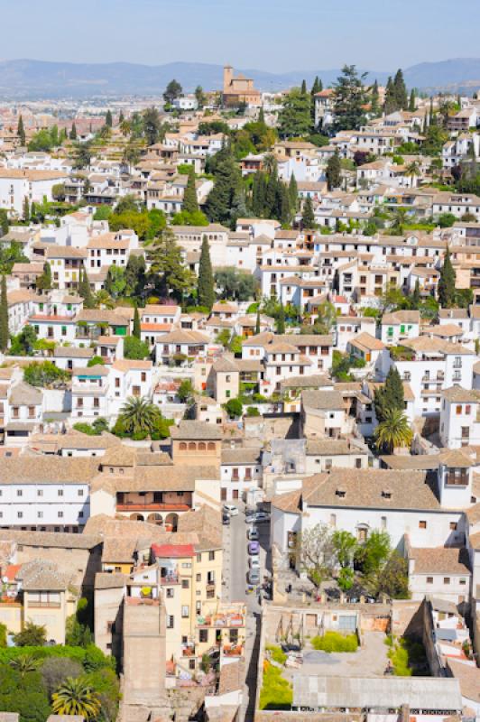 Panoramica de Albaicin, Granada, Andalucia, EspaÃ...