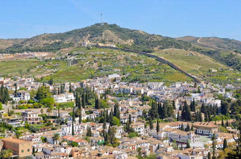 Muralla Ziri, Albaicin, Granada, Andalucia, EspaÃ...