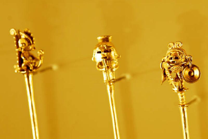 Palillos para Cal, Museo del Oro, Bogota, Cundinam...