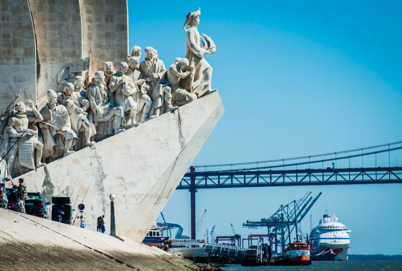 Monumento a los Descubrimientos en Belem, Lisboa, ...