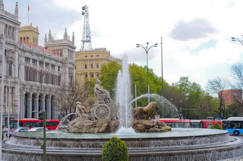 Fuente de Cibeles, Madrid, EspaÃ±a, Europa Occid...