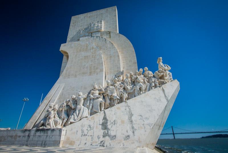 Monumento a los Descubrimientos en Belem, Lisboa, ...