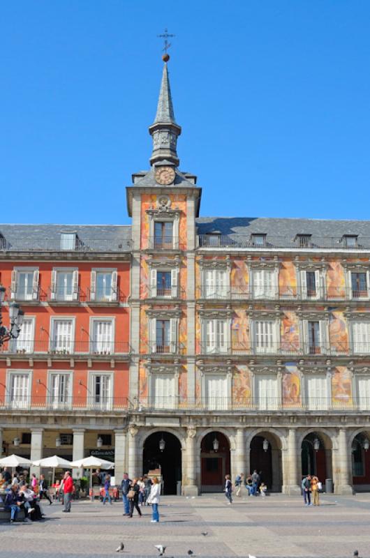 Plaza Mayor de Madrid, Madrid, EspaÃ±a, Europa O...