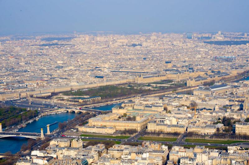 Panoramica de la Ciudad de Paris, Francia, Europa ...