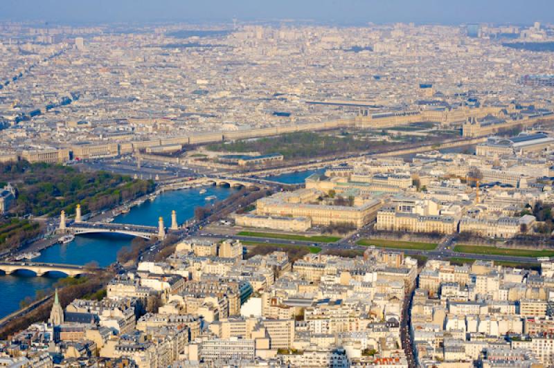 Panoramica de la Ciudad de Paris, Francia, Europa ...