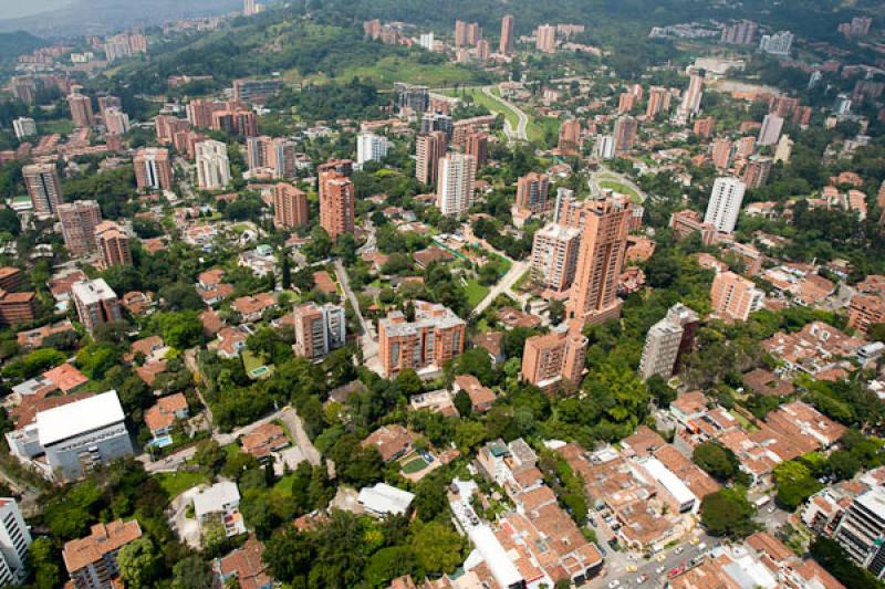 Panoramica del El Poblado, Medellin, Antioquia, Co...