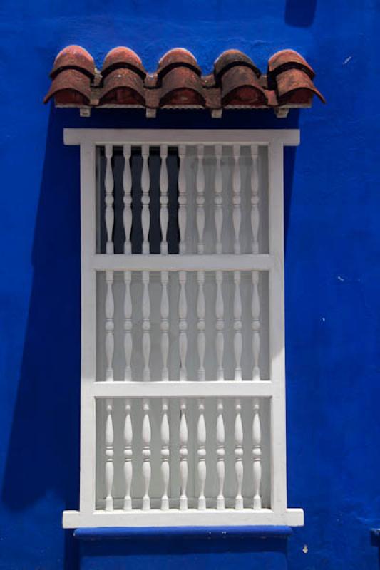 Ventana Colonial, Cartagena, Bolivar, Colombia