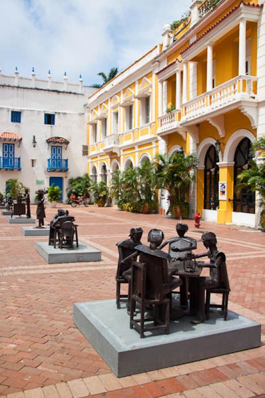 Plaza San Pedro Claver, Cartagena, Bolivar, Colomb...