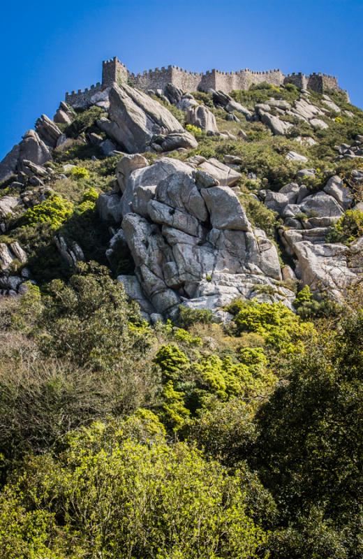 Castillo de los Moros de Sintra, Lisboa, Portugal,...