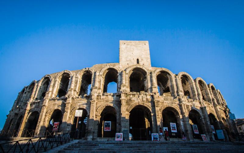 Plaza de Toros, Bouches-du-Rhône, Arles, Francia,...