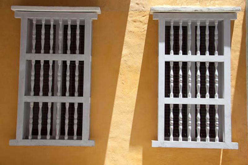 Ventana Colonial, Cartagena, Bolivar, Colombia