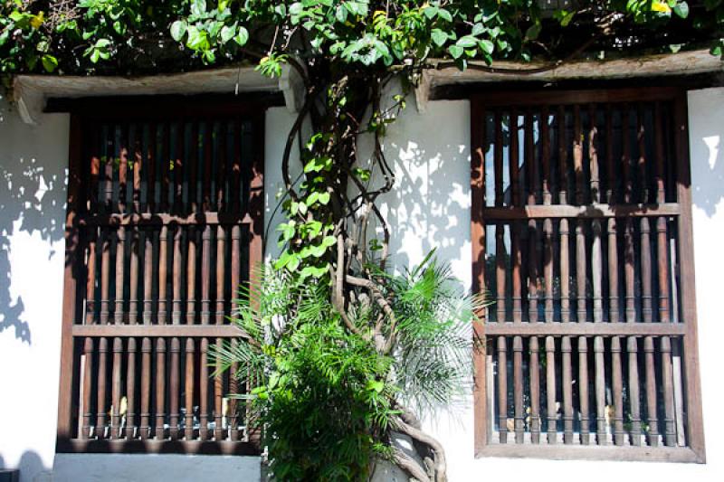 Ventana Colonial, Cartagena, Bolivar, Colombia