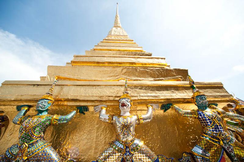 Gigante de Ramakien, Templo del Buda de Esmeralda,...