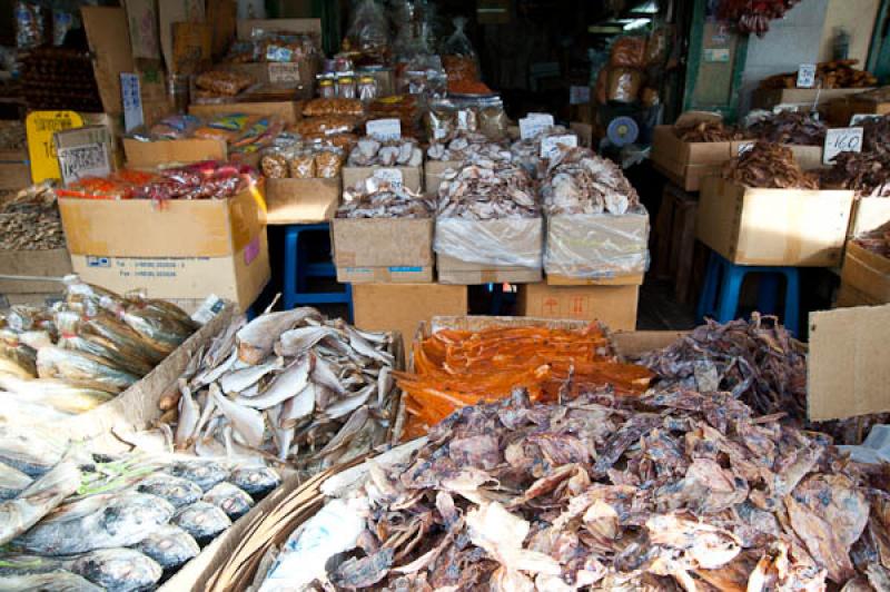 Mercado Tradicional de Bangkok, Tailandia, Sudeste...