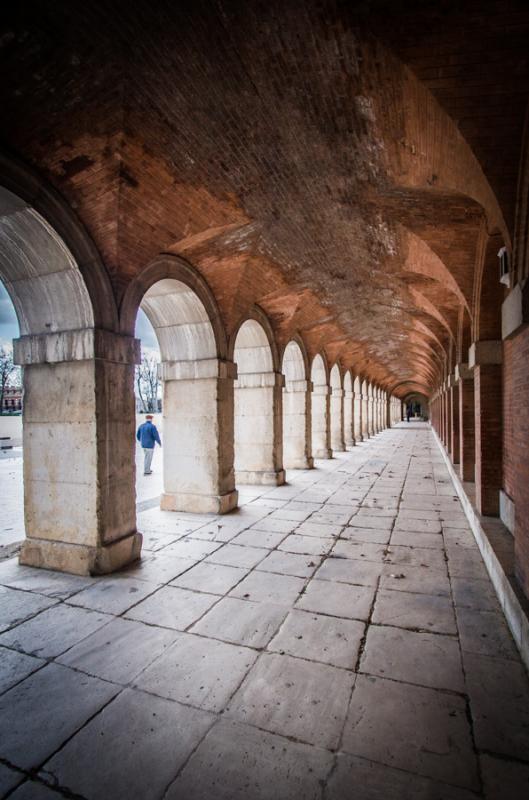 Pasillo del Palacio Real de Aranjuez, Madrid, Espa...