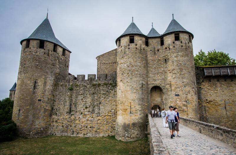 Castillo de los Cataros, Carcassone, Languedoo- Ro...