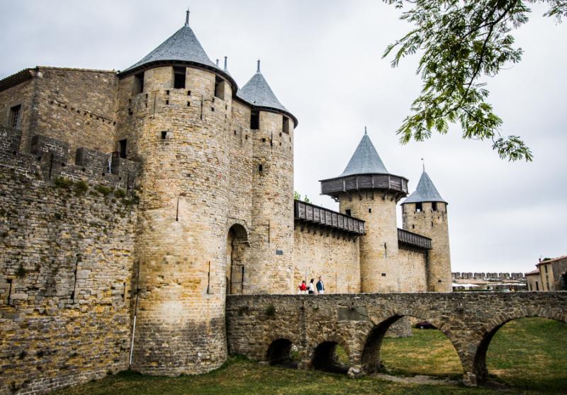 Castillo de los Cataros, Carcassone, Languedoo- Ro...