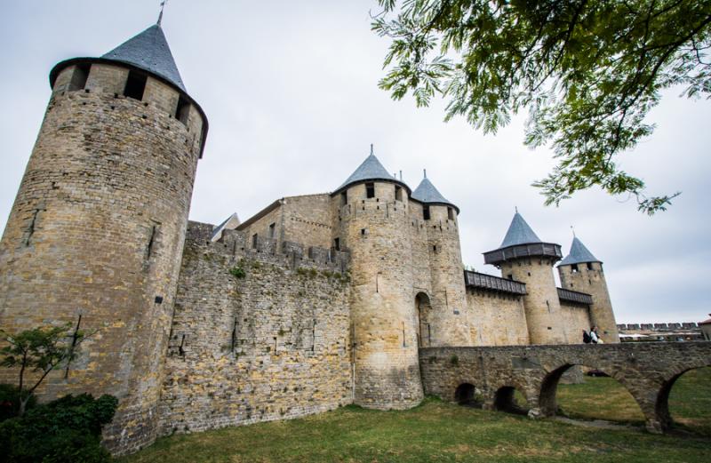 Castillo de los Cataros, Carcassone, Languedoo- Ro...