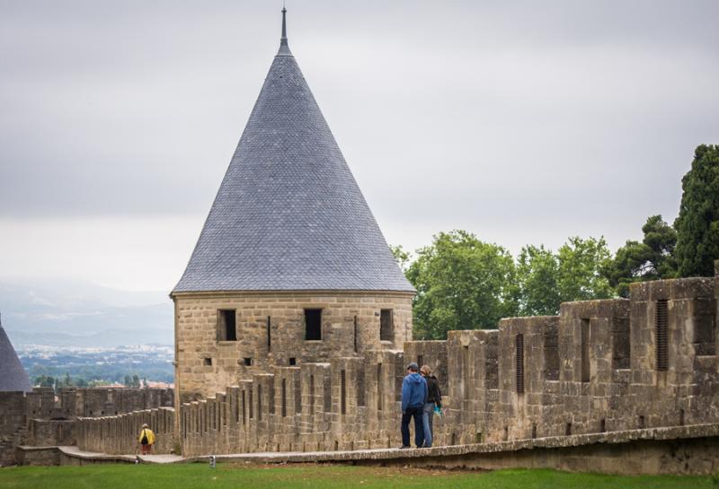 Castillo de los Cataros, Carcassone, Languedoo- Ro...