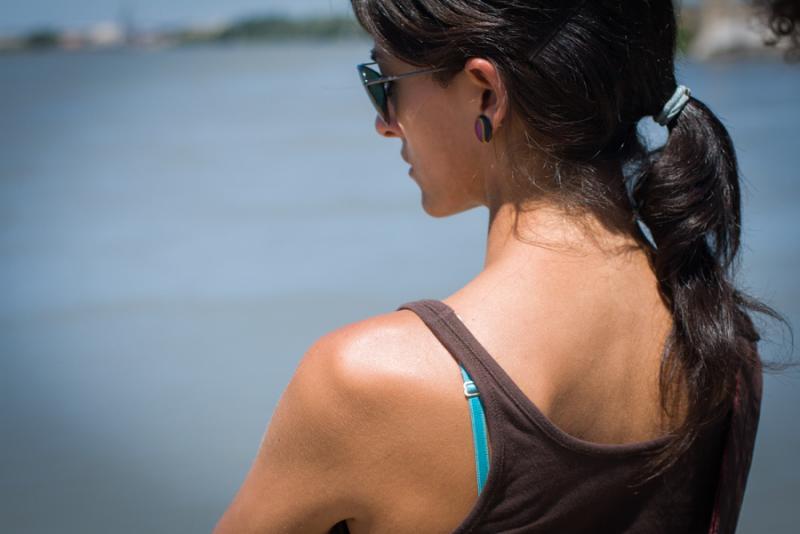 Mujer en Silencio, Delta Rio Rhône, Francia, Euro...