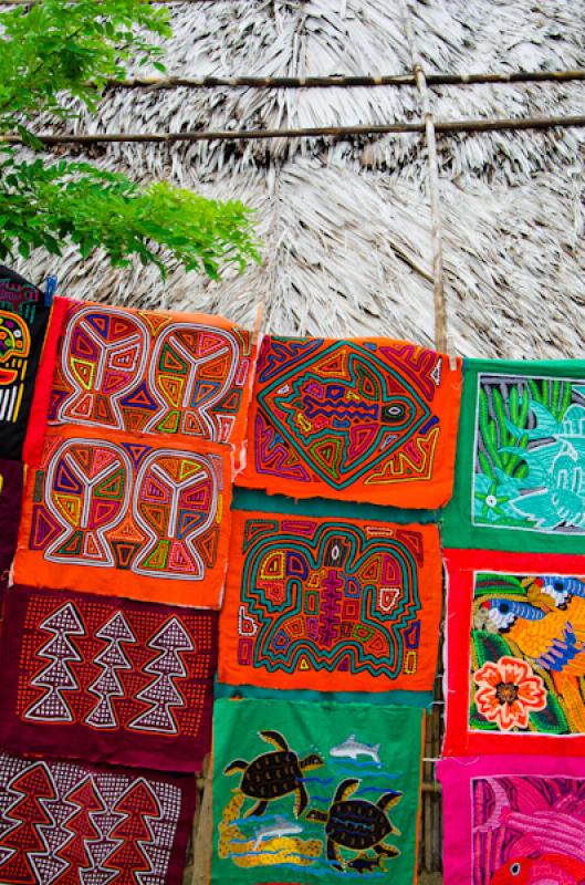 Molas Tradicionales, Guna Yala, Archipielago de Sa...