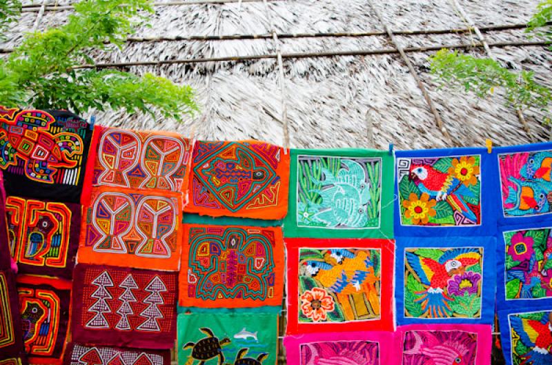 Molas Tradicionales, Guna Yala, Archipielago de Sa...