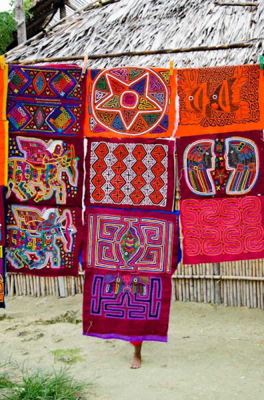 Molas Tradicionales, Guna Yala, Archipielago de Sa...