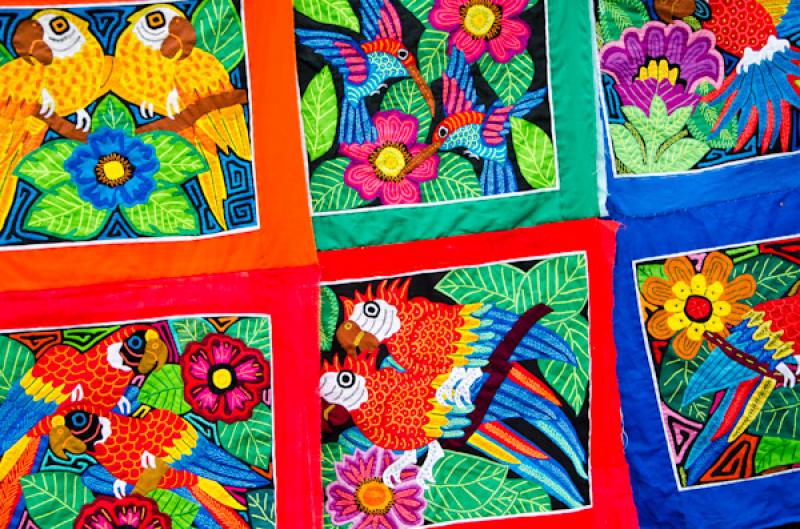 Molas Tradicionales, Guna Yala, Archipielago de Sa...