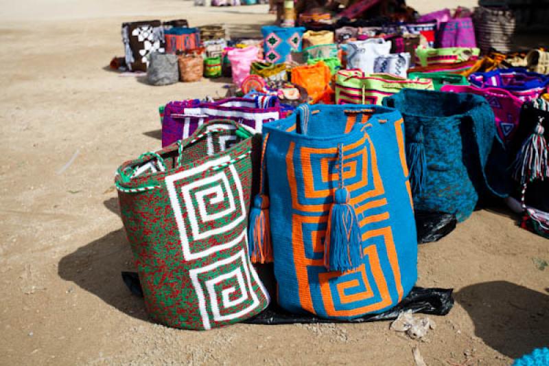 Mochilas Wayuu, Cabo de la Vela, Peninsula de la G...